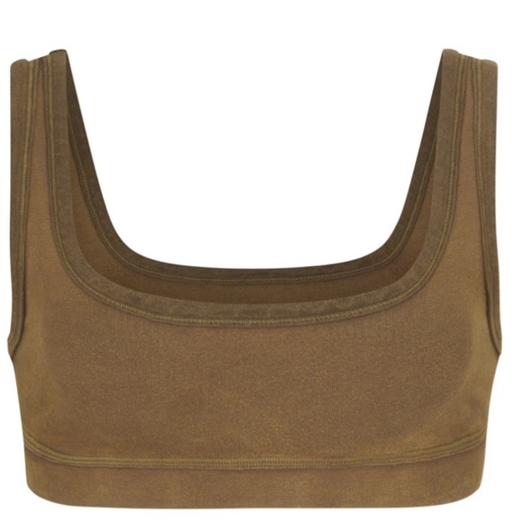 SKIMS Outdoor Sepia Crop Tank Top Bralette - Picture 2 of 6